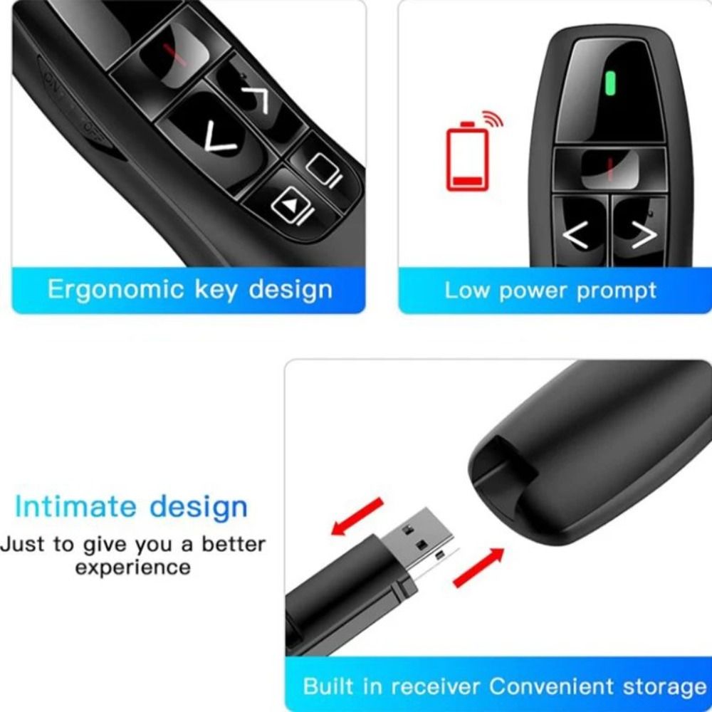 Laser Pointer Presenter - USB Control Powerpoint Smart Presenter Meeting
