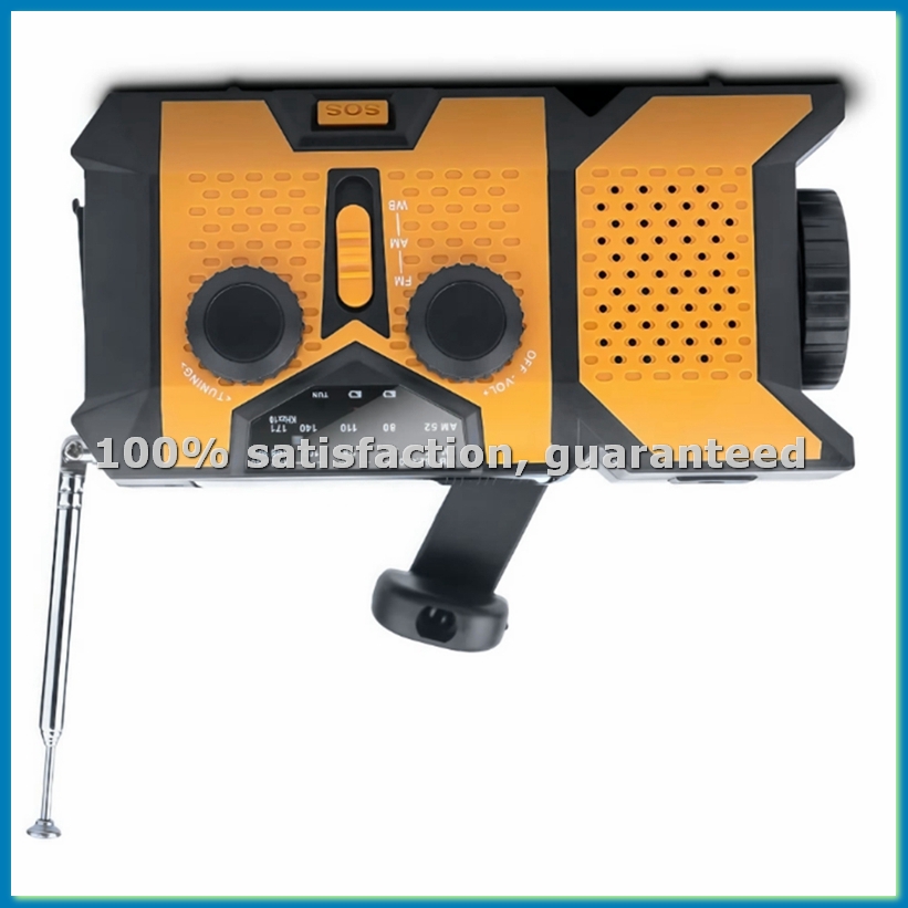 Solar Powered Charger - Solar Hand Crank Radio with LED