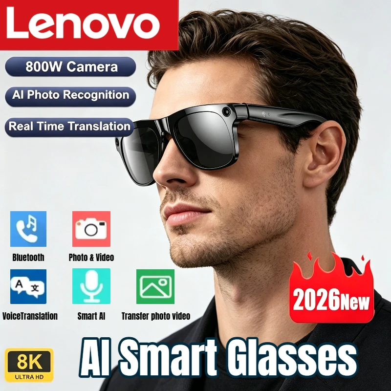 Smart Glasses Ar - Lenovo AI Smart Glasses 8K HD