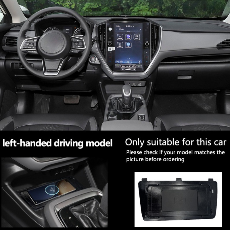 Wireless Phone Charger Pad - for Subaru Crosstrek 2022-2025 Car Center