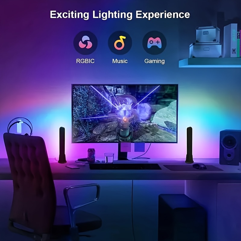 1pc Computer Desktop Decorativ - đánh giá và giá Rgb Desk Lamp Smart