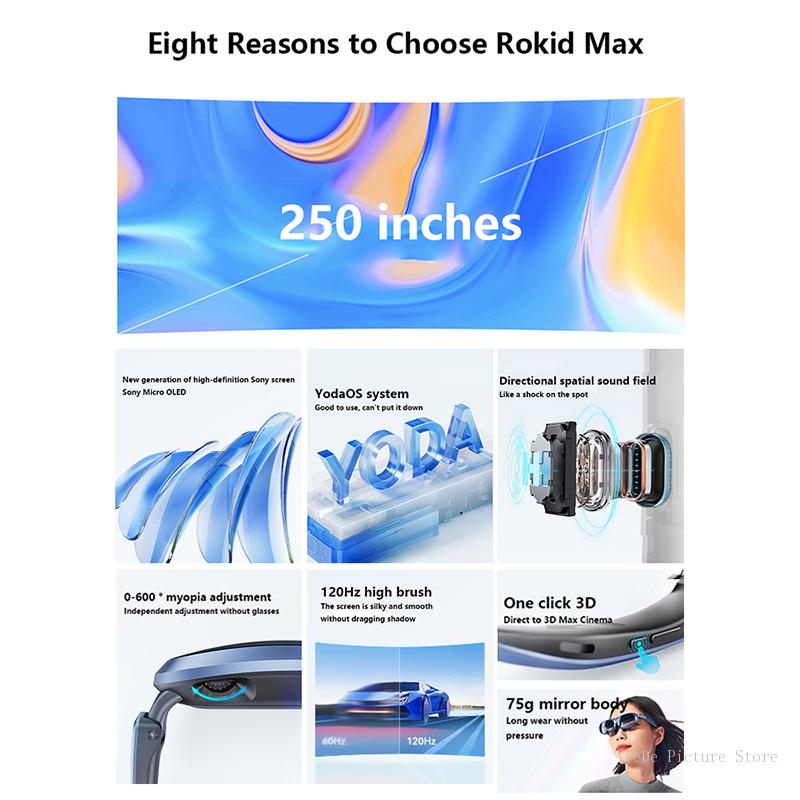 Rokid Max AR 3D Smart Glasses  - đánh giá và giá Smart Glasses Ar