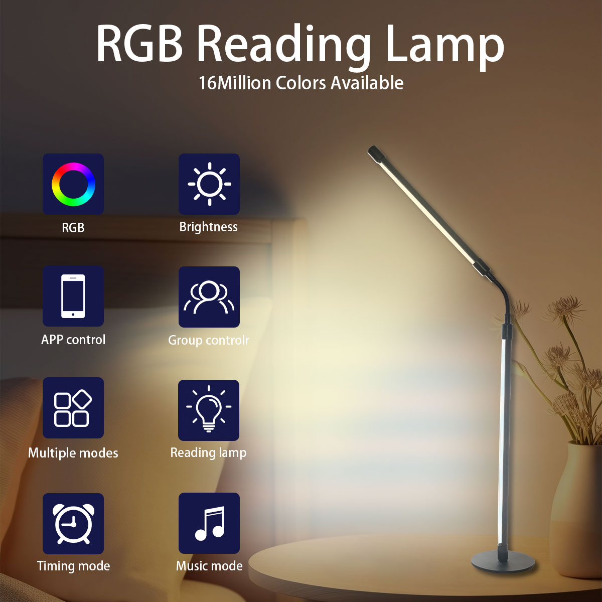 Smart Rgb Color-Changing Led D - đánh giá và giá Rgb Desk Lamp Smart