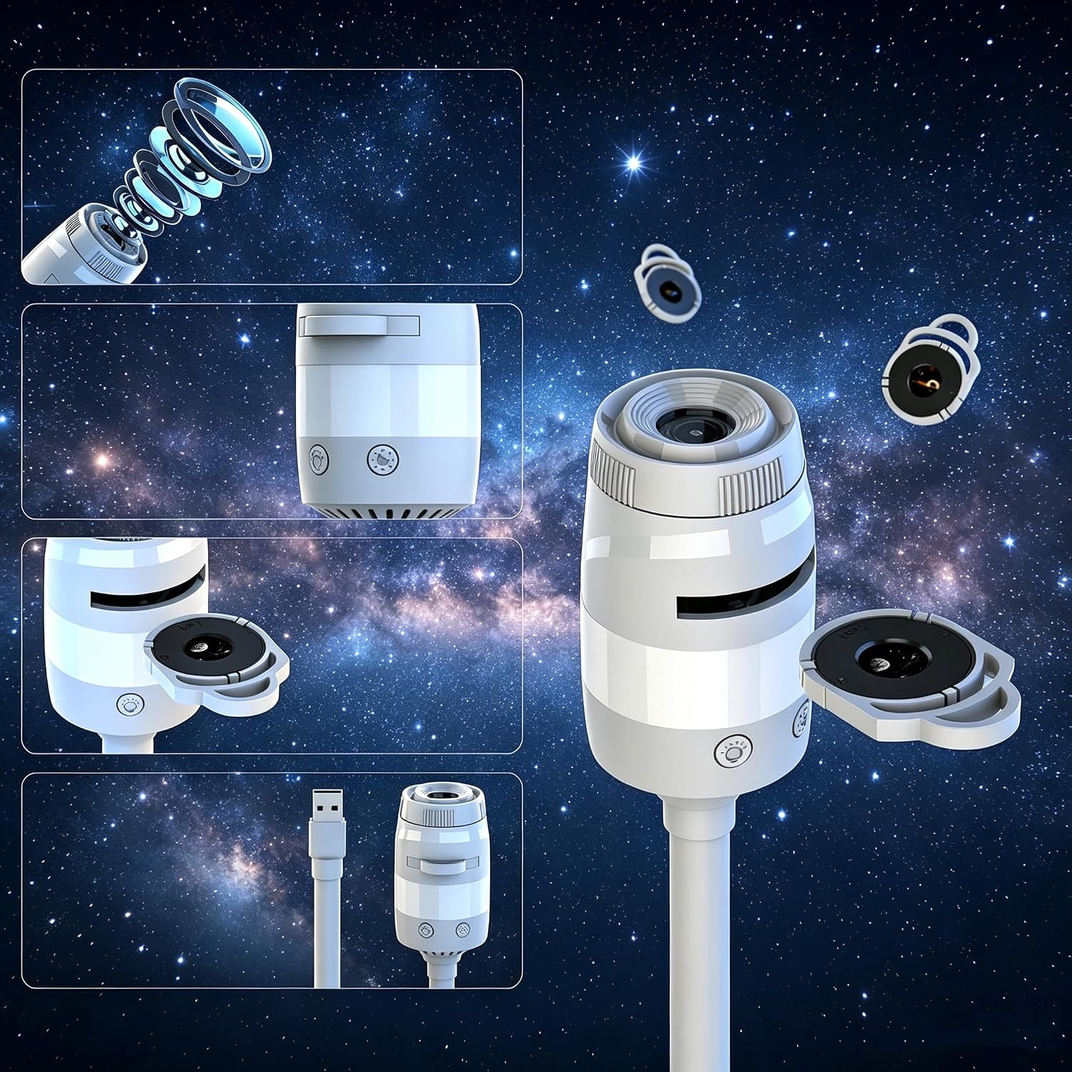 Galaxy Projector Night Light 2 - đánh giá và giá Mini Projector Portable