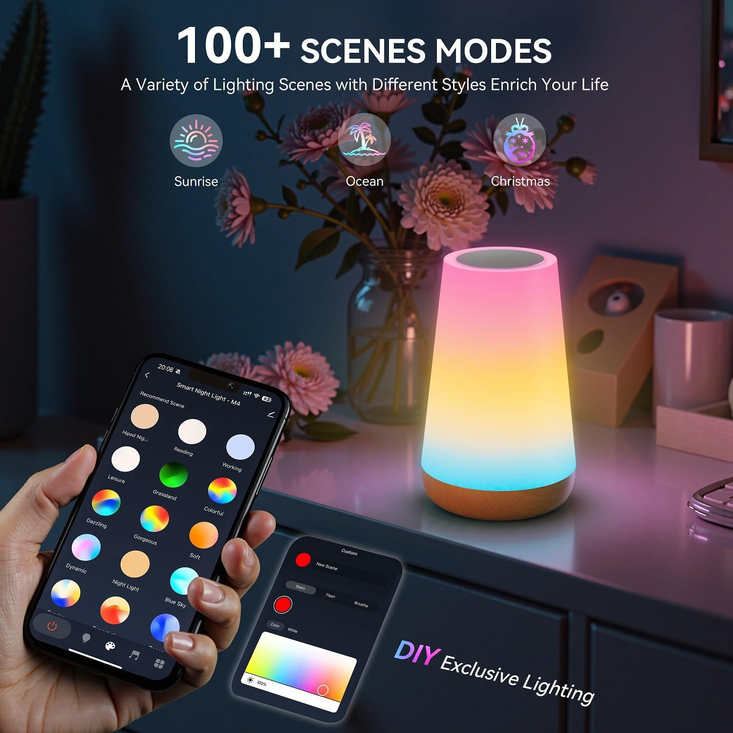 USB Rechargeable Tuya WiFi Sma - đánh giá và giá Rgb Desk Lamp Smart