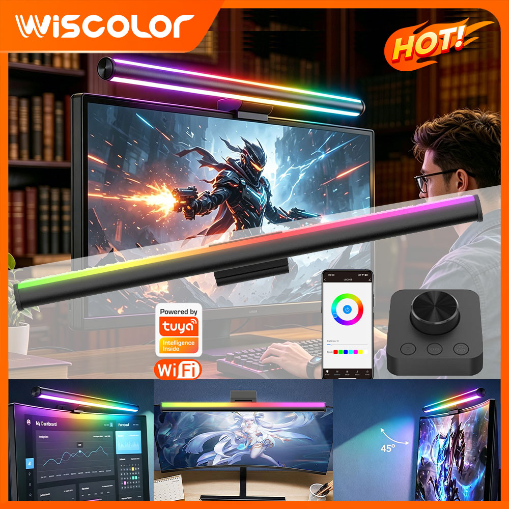 Setup Smart Wifi RGB Monitor L - đánh giá và giá Rgb Desk Lamp Smart