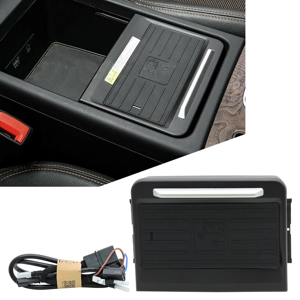 Car Console Storage Box Phone  - đánh giá và giá Wireless Phone Charger Pad