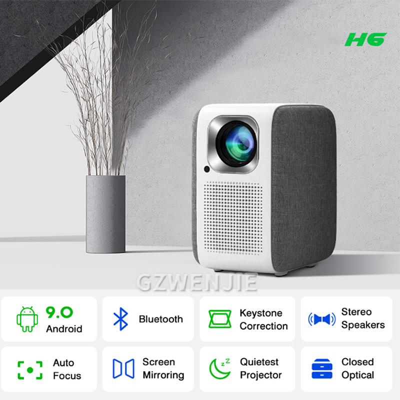 H6 Mini Projector LED 1080P Fu - đánh giá và giá Mini Projector Portable