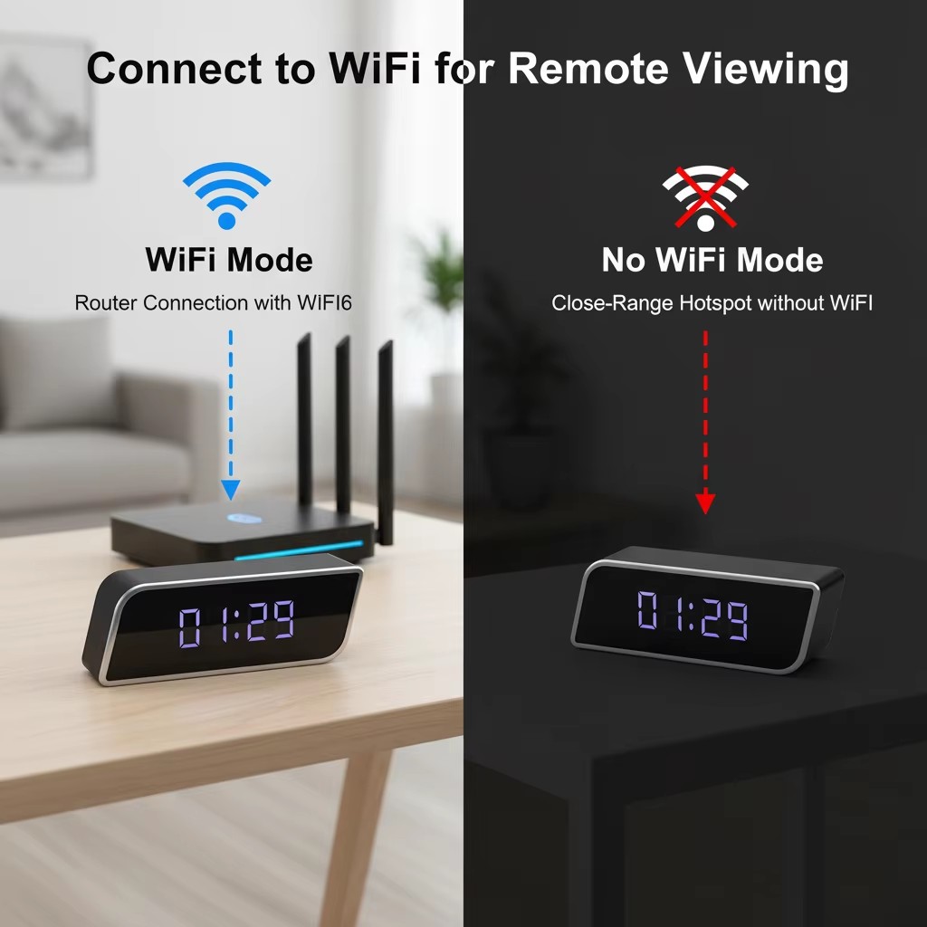 Digital Clock Camera 1080P FHD - đánh giá và giá Compact Camera Mirrorless