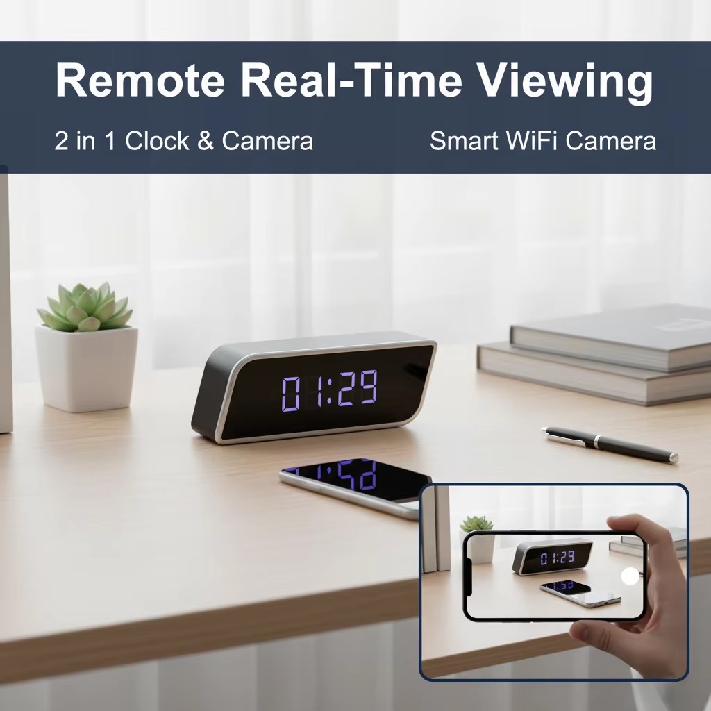 Digital Clock Camera 1080P FHD - đánh giá và giá Compact Camera Mirrorless