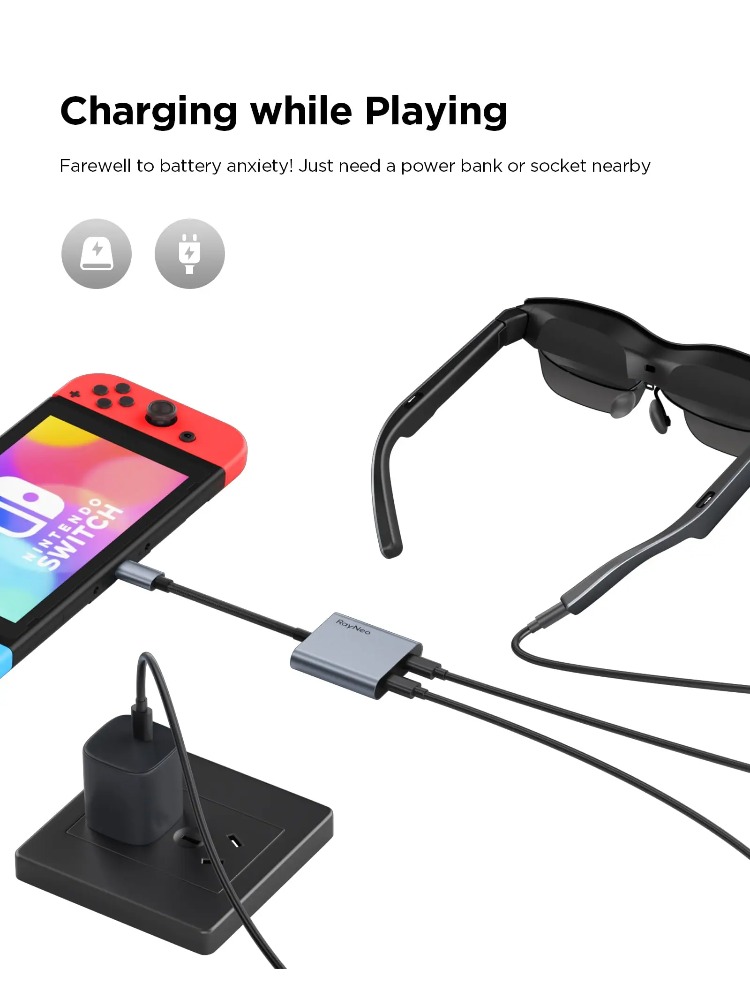 RAYNEO USB-C Adapters PD Fast  - đánh giá và giá Smart Glasses Ar