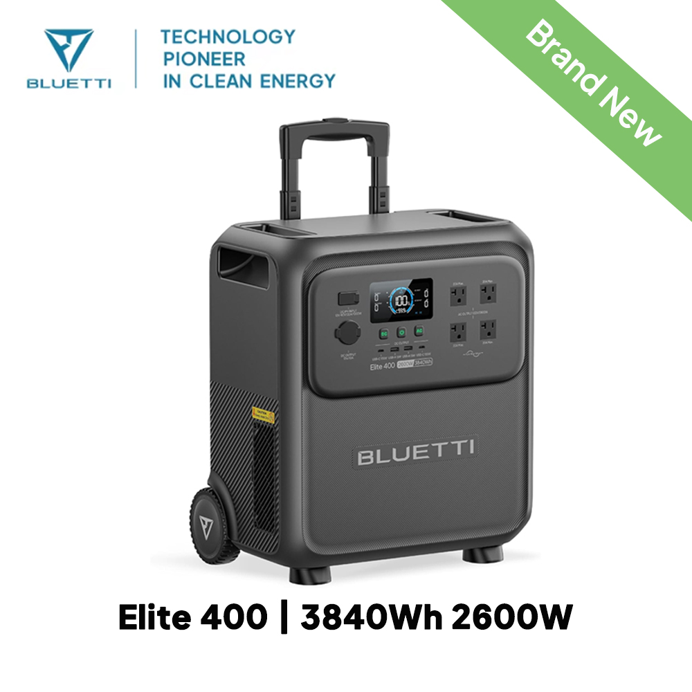 BLUETTI Elite 400 2600W 3840Wh - đánh giá và giá Solar Powered Charger