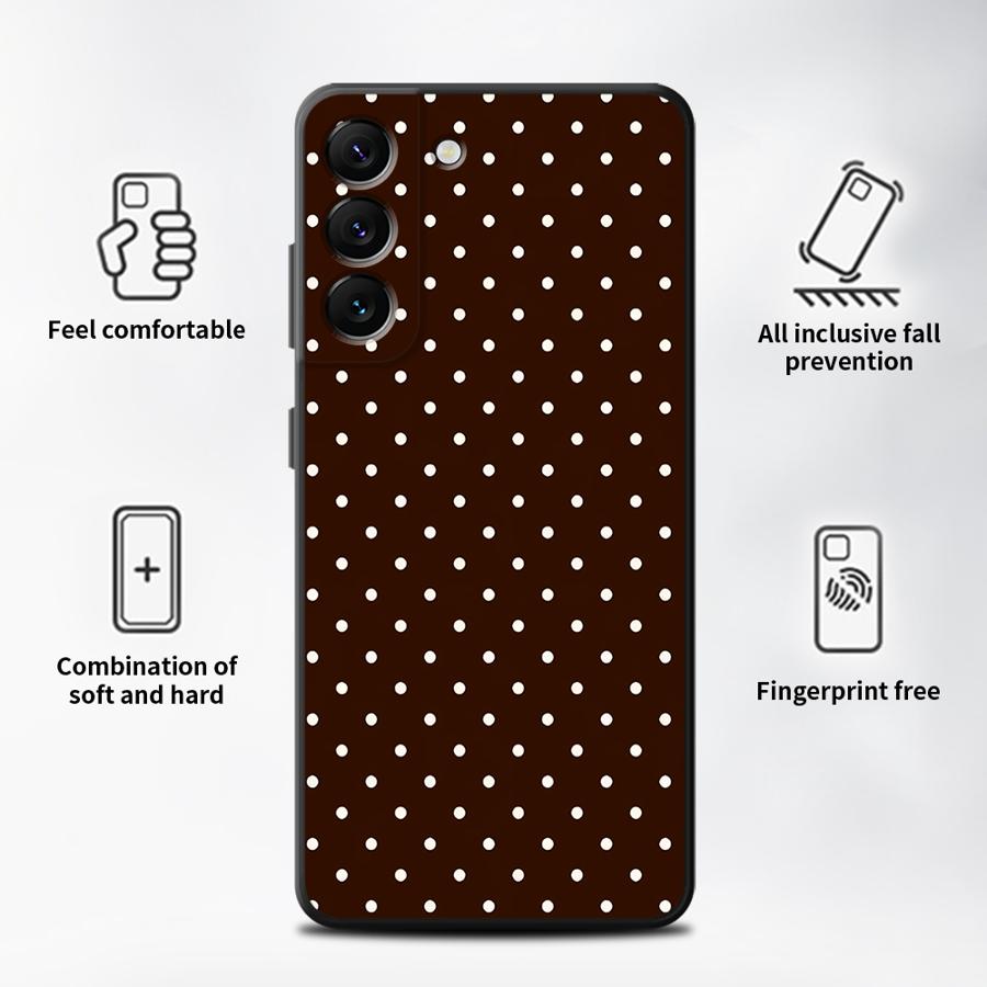 Retro Polka Dots Case for Sams - đánh giá và giá Samsung Galaxy A55