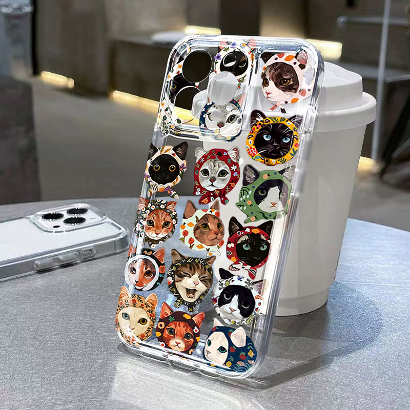 Cute Bandana Cat Clear Phone C - đánh giá và giá Samsung Galaxy A55