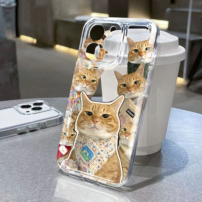 Cute Bandana Cat Clear Phone C - đánh giá và giá Samsung Galaxy A55