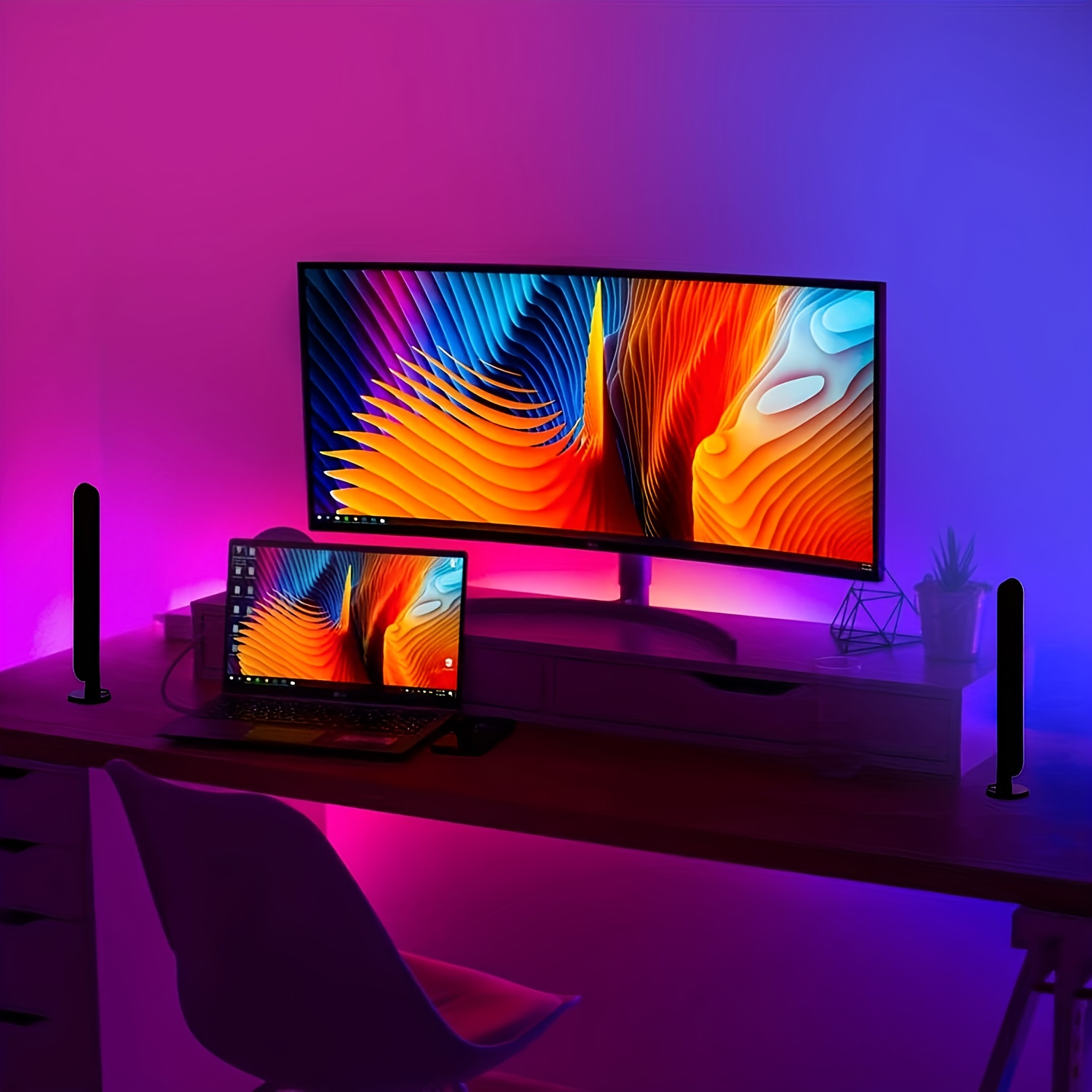 1/2pc LED Desktop Smart RGB Li - đánh giá và giá Rgb Desk Lamp Smart