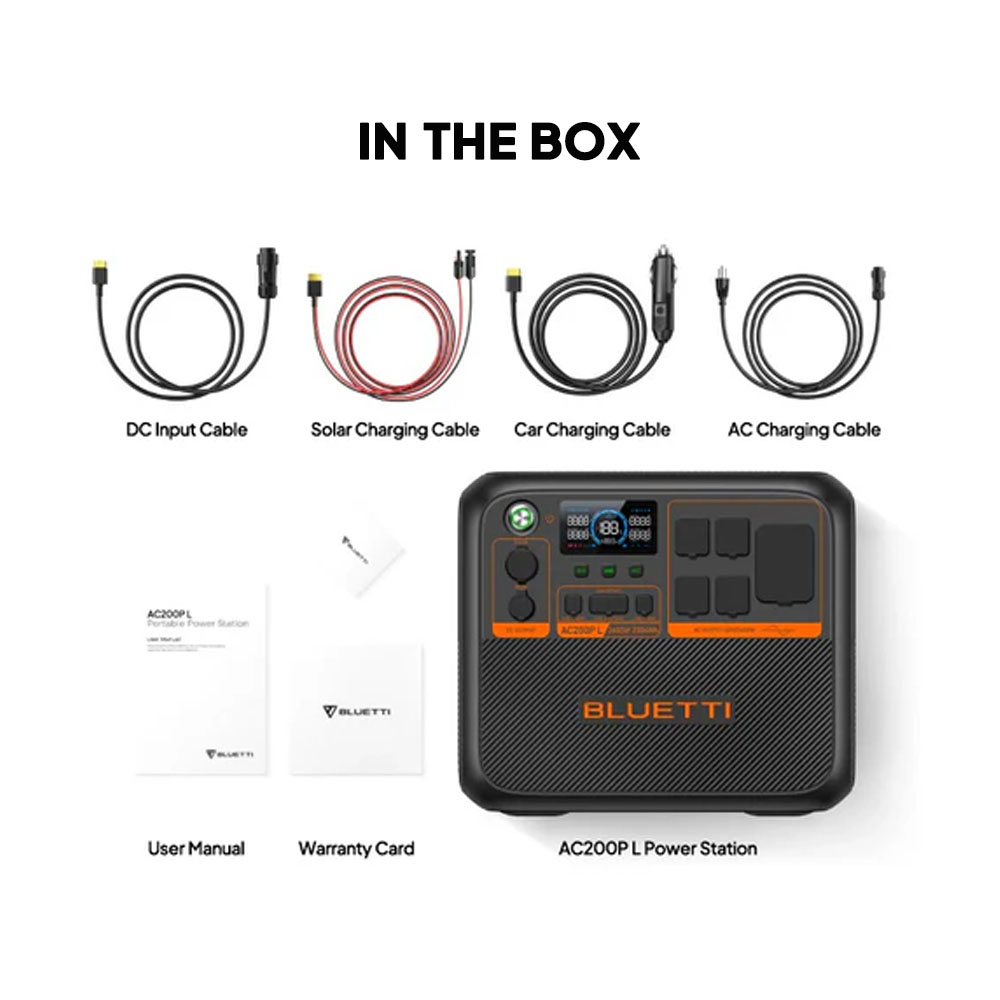 BLUETTI AC200PL Portable Power - đánh giá và giá Solar Powered Charger