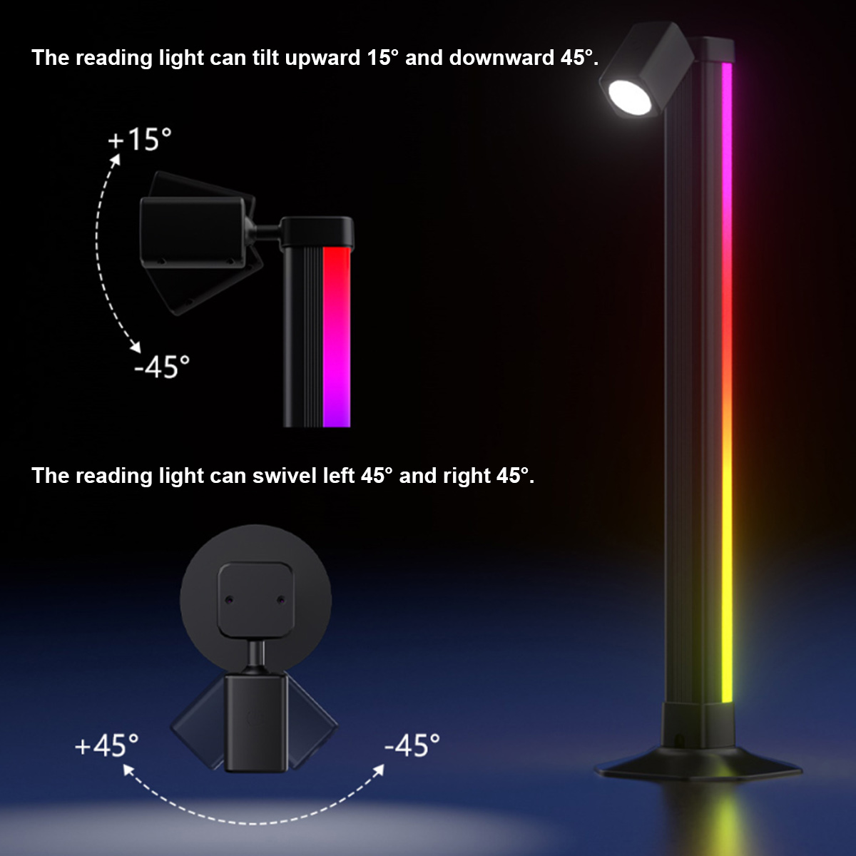 Smart Light Bar LED RGB Music  - đánh giá và giá Rgb Desk Lamp Smart