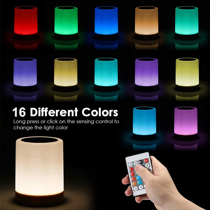 16 Colors Night Light Smart To - đánh giá và giá Rgb Desk Lamp Smart