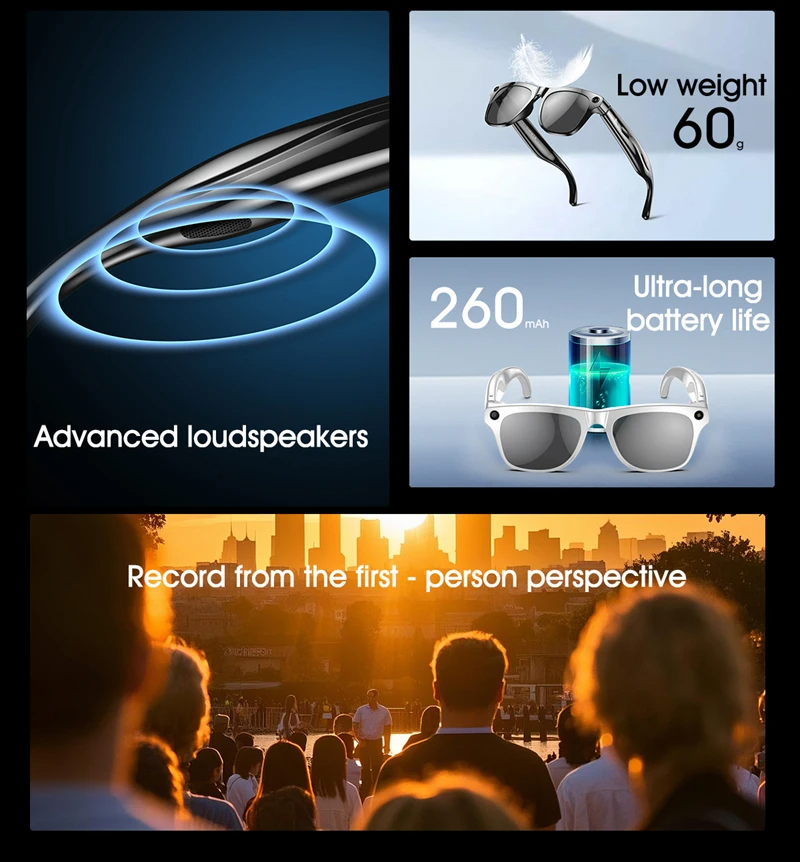 8K AI Smart Glasses Bluetooth  - đánh giá và giá Smart Glasses Ar